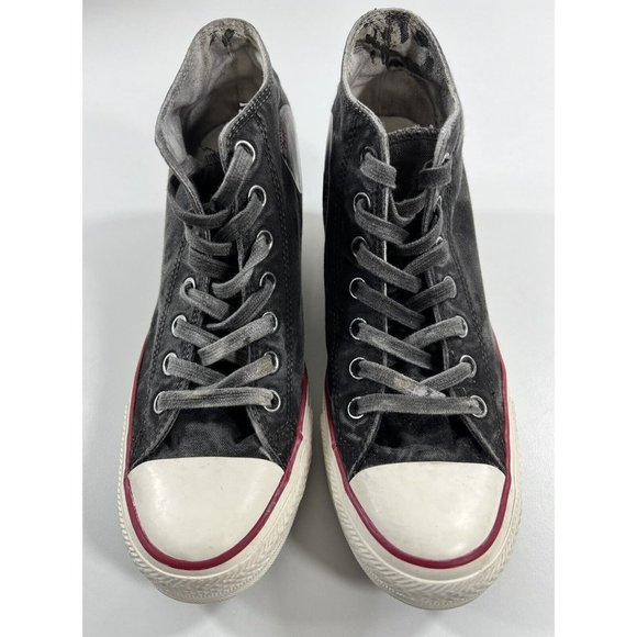 Converse Chuck Taylor All Star Lux Hidden Wedge Sneaker Womens 9 Distressed Gray - Picture 6 of 12